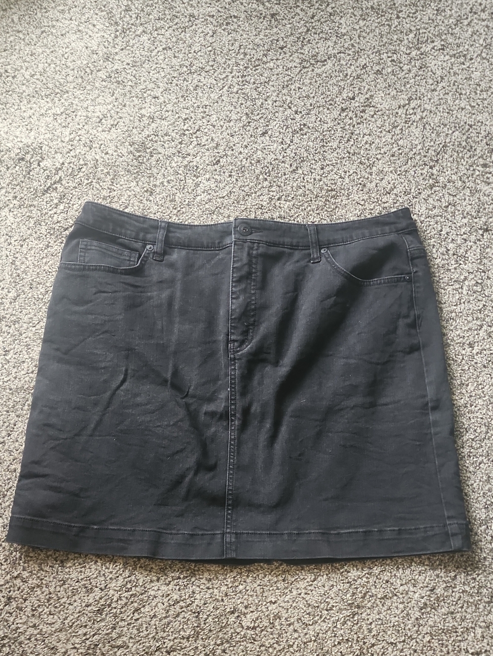Style & co  Black Mini Skirt with Front Pockets